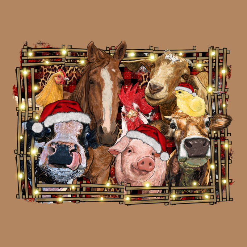 Christmas Farm Animals Long Sleeve Tee by RanaPortraitStore | Teevron