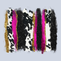 Cow , Yellow And Pink Glitter Brushstrokes Premium Sweatshirt | Teevron