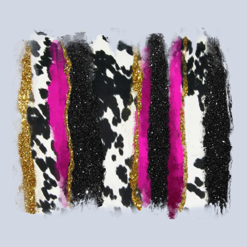 Cow , Yellow And Pink Glitter Brushstrokes Premium Sweatshirt by AdoDesignShop | Teevron