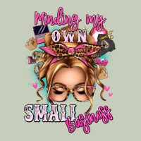 Minding My Own Small Business Blonde Messy Bun Long Sleeve Tee | Teevron