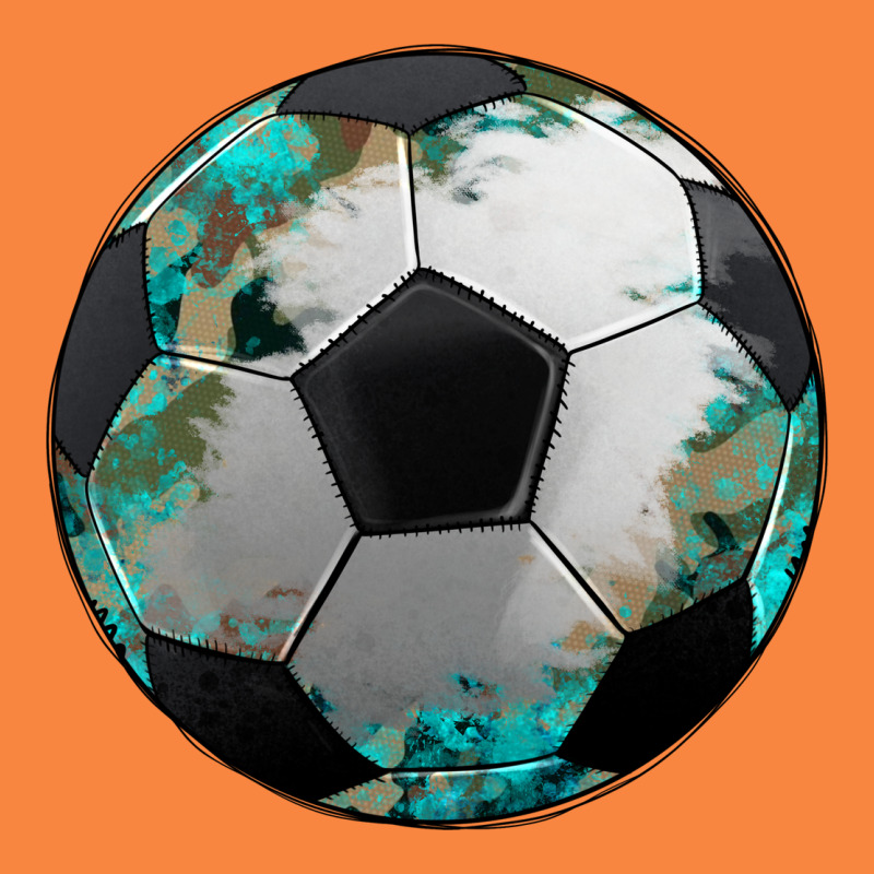 Western Sport Soccer Camouflage Turquoise Pattern Premium Sweatshirt by Artiststas | Teevron