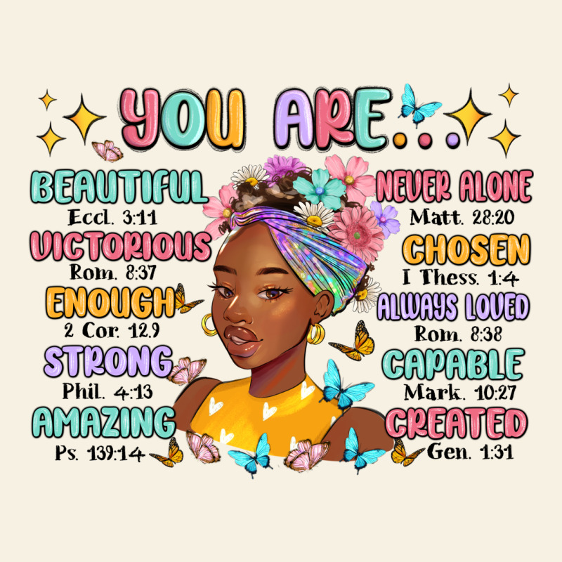 You Are Beautiful Victorious Enough Strong Vintage Tee by MaliasSmallBusiness | Teevron