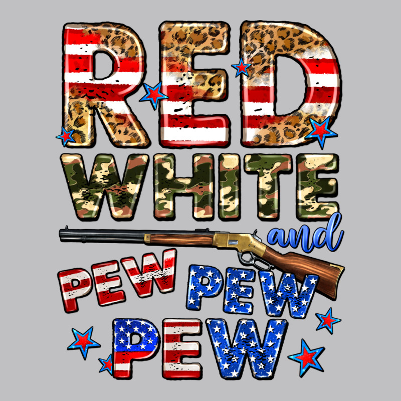 Red White And Pew Pew Pew Classic Tee by Zillion Design Studio | Teevron