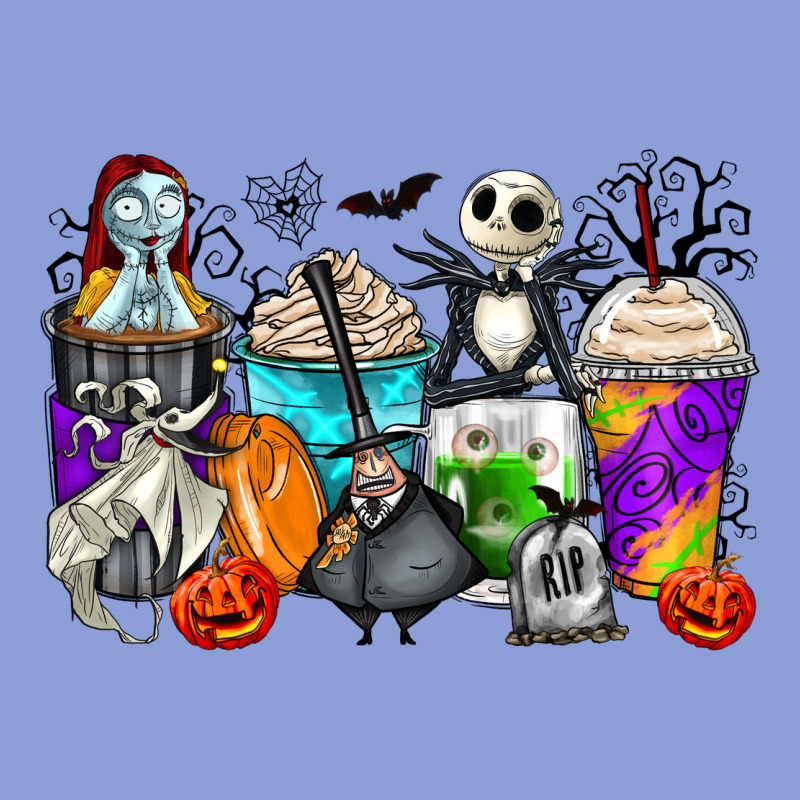 Halloween Cartoon Characters Coffee Cups Long Sleeve Tee by Zillion Design Studio | Teevron