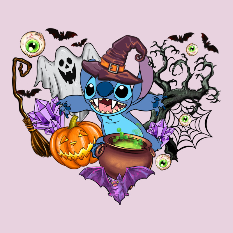 Stitch Heart Halloween Ladies Tee by AdoDesignShop | Teevron