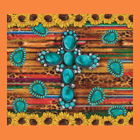 Western Gemstone Cross Sunflowers Leopard Serape Glitter Wooden Tumble Premium Sweatshirt | Teevron