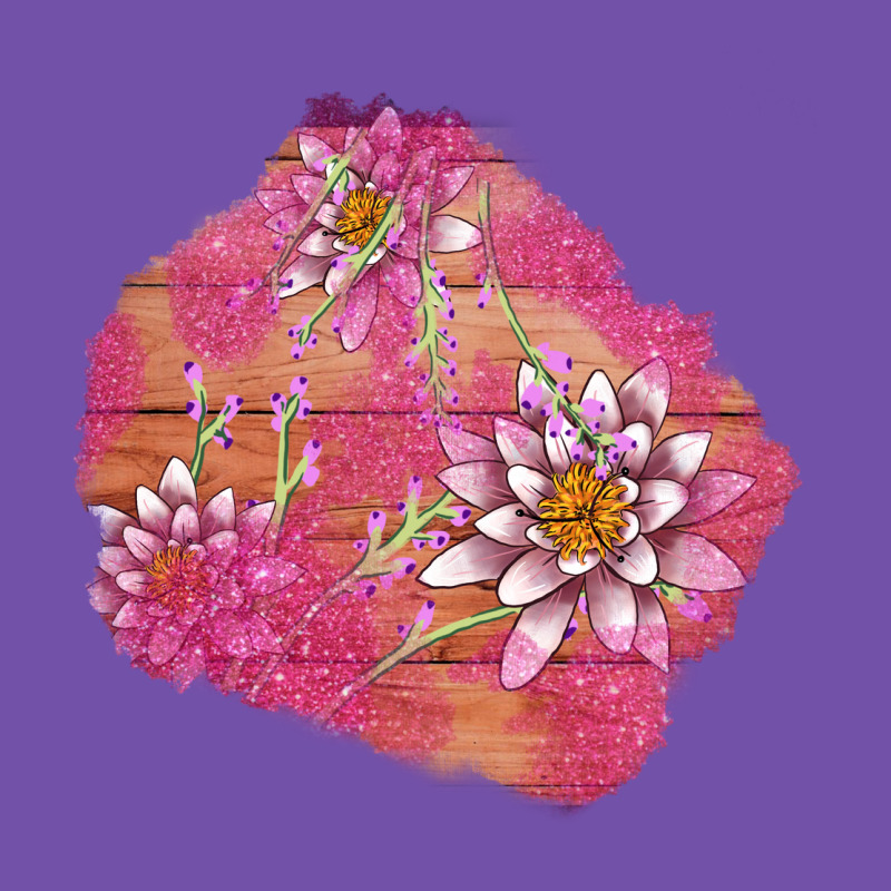 V.d  Lavender And Lotus Patches Premium Sweatshirt by AdoDesignShop | Teevron