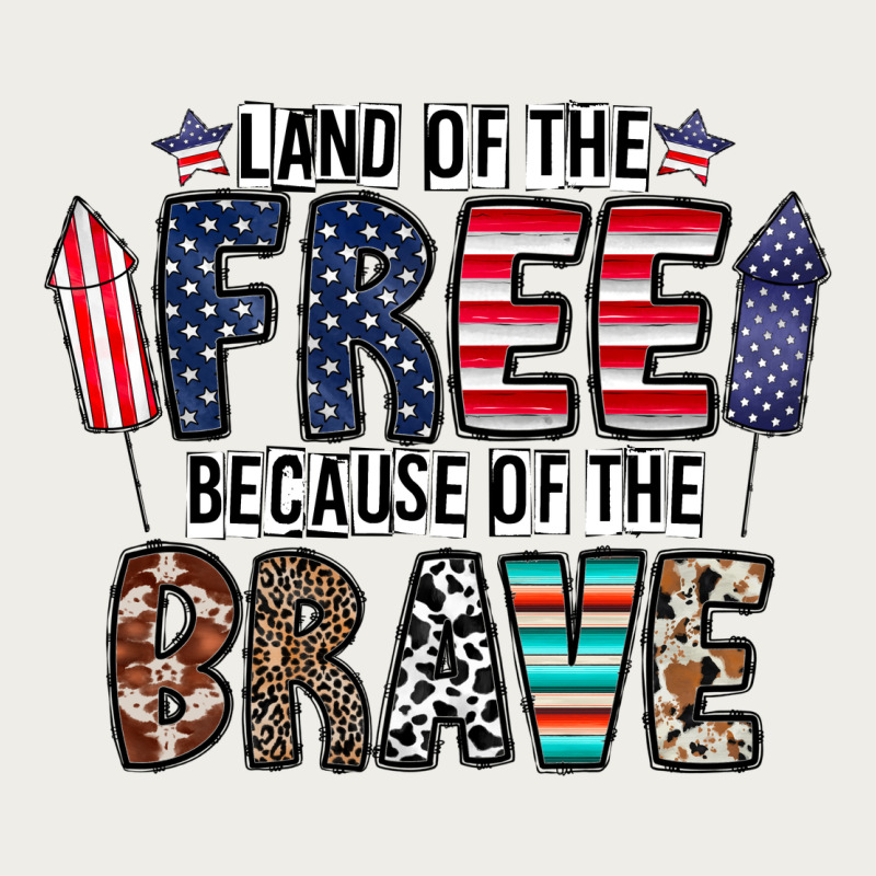 Land Of The Beacause Of The Brave Zipper Hoodie by CowhideDigitalArt | Teevron