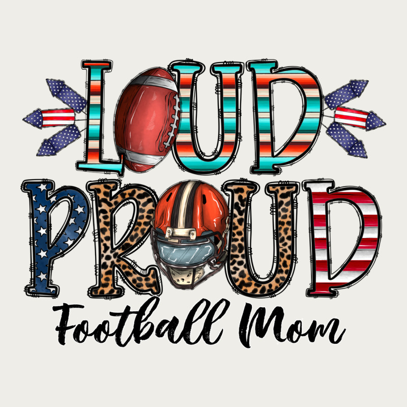 Loud Proud Football Mom Zipper Hoodie by CowhideDigitalArt | Teevron