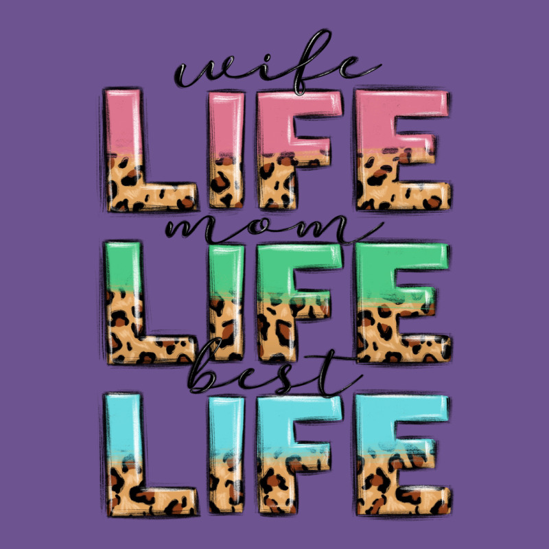 Wife Life Mom Life Best Life Vintage Tee by MaliasSmallBusiness | Teevron