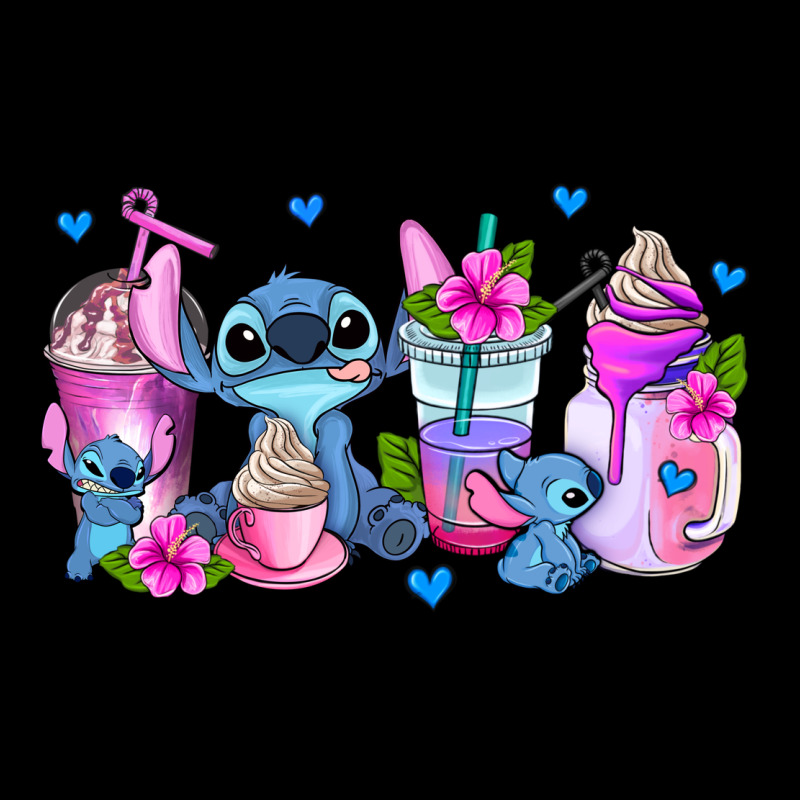 Stitch Coffee Cups Ladies Tee by AdoDesignShop | Teevron