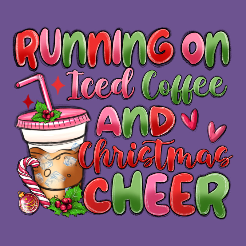 Running On Iced Coffee And Christmas Cheer Vintage Tee by MaliasSmallBusiness | Teevron