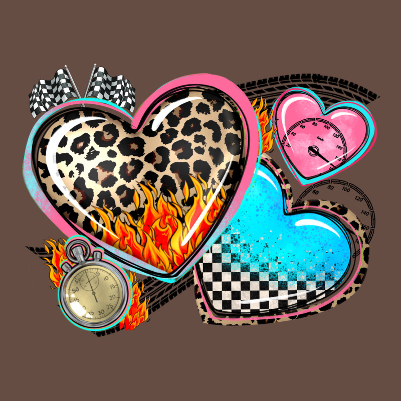 Western Leopard  Racing  Hearts Long Sleeve Tee by AdoDesignShop | Teevron