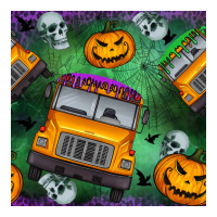 halloween bus and pumpkin seamless pattern | Teevron