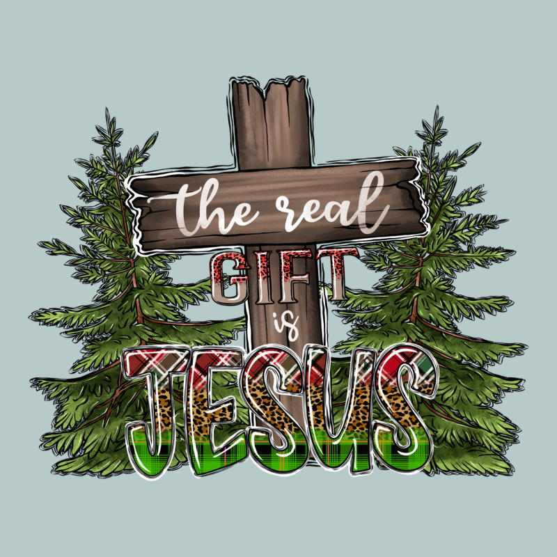 The Real Gift Is Jesus Heavy Core Tee by CowhideDigitalArt | Teevron