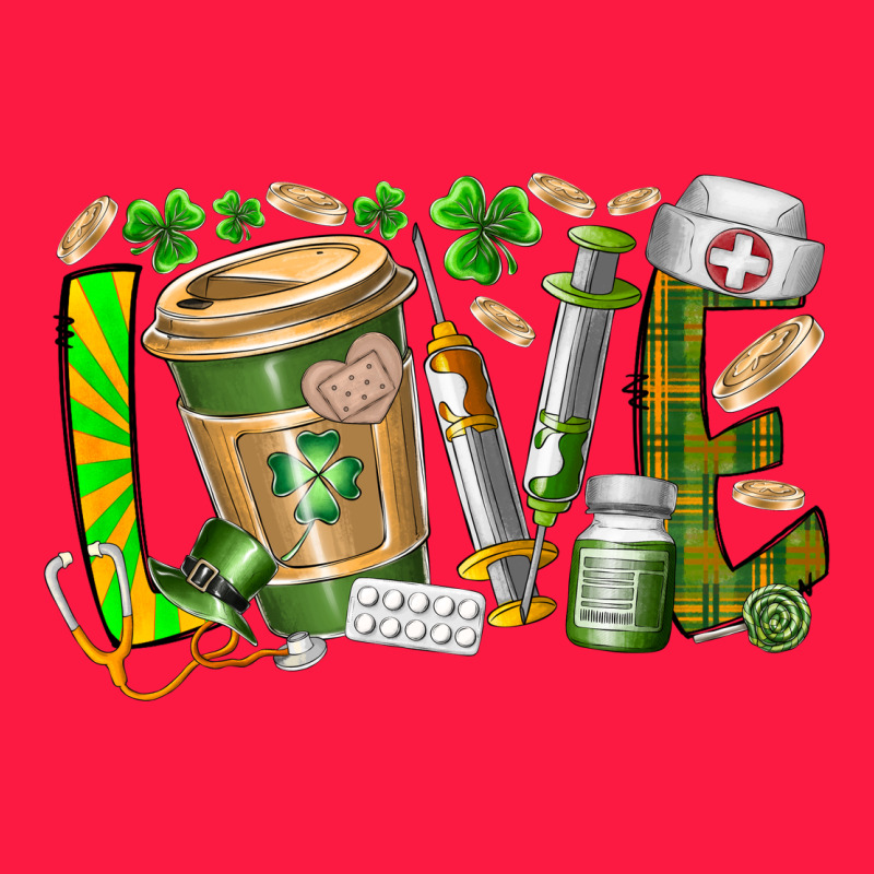 St Patricks Love Nurse Zipper Hoodie by RacoonDesign | Teevron