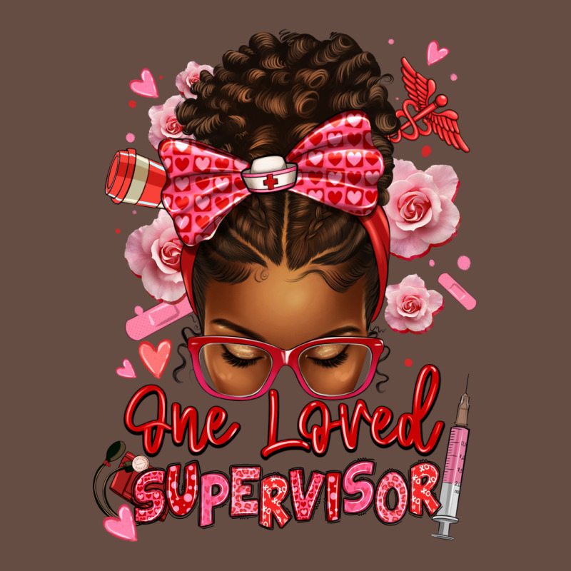 One Loved Supervisor Afro Messy Bun Long Sleeve Tee by texasbilliewilder | Teevron