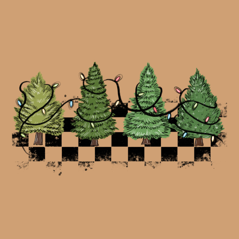 Christmas Checkered Trees Vintage Tee by MaliasSmallBusiness | Teevron