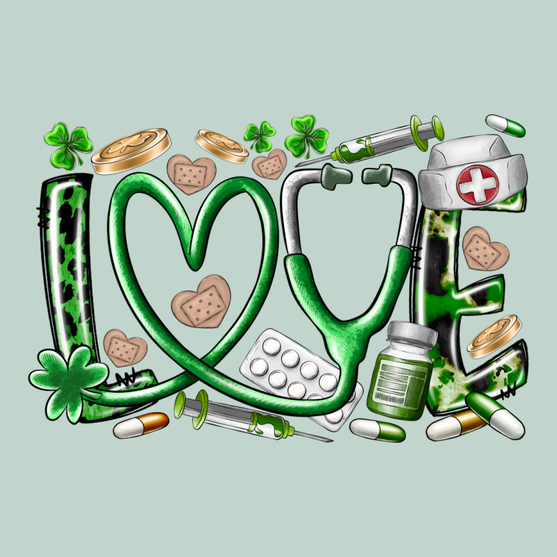 St.patricks Love Nurse Zipper Hoodie by RacoonDesign | Teevron
