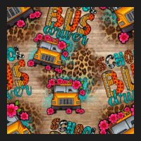 School Bus Driver And Flower Seamless Patterns Heavyweight Hoodie | Teevron