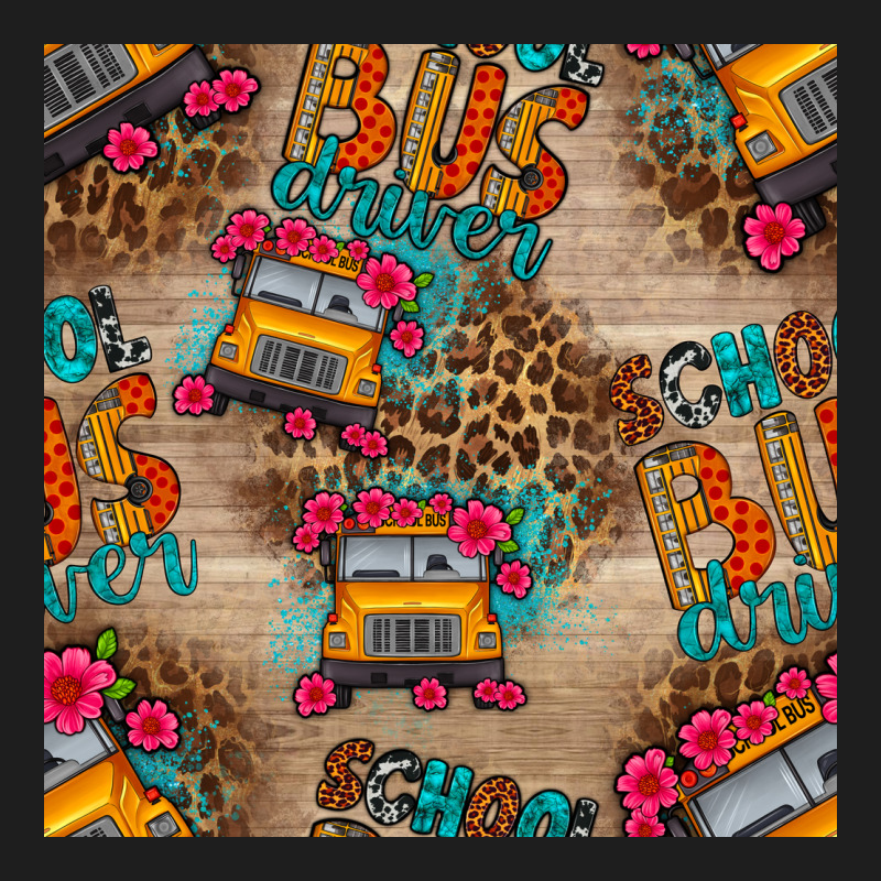 School Bus Driver And Flower Seamless Patterns Heavyweight Hoodie by BundleAndBundleShop | Teevron