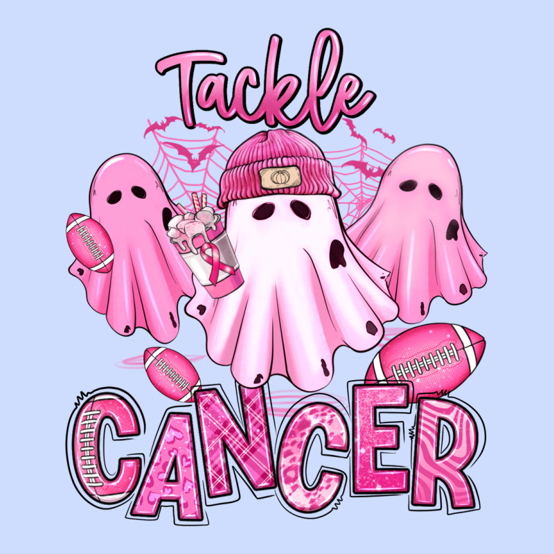 Tackle Cancer Halloween Ghosts American Football Urban Heavy Tee by RanaPortraitStore | Teevron