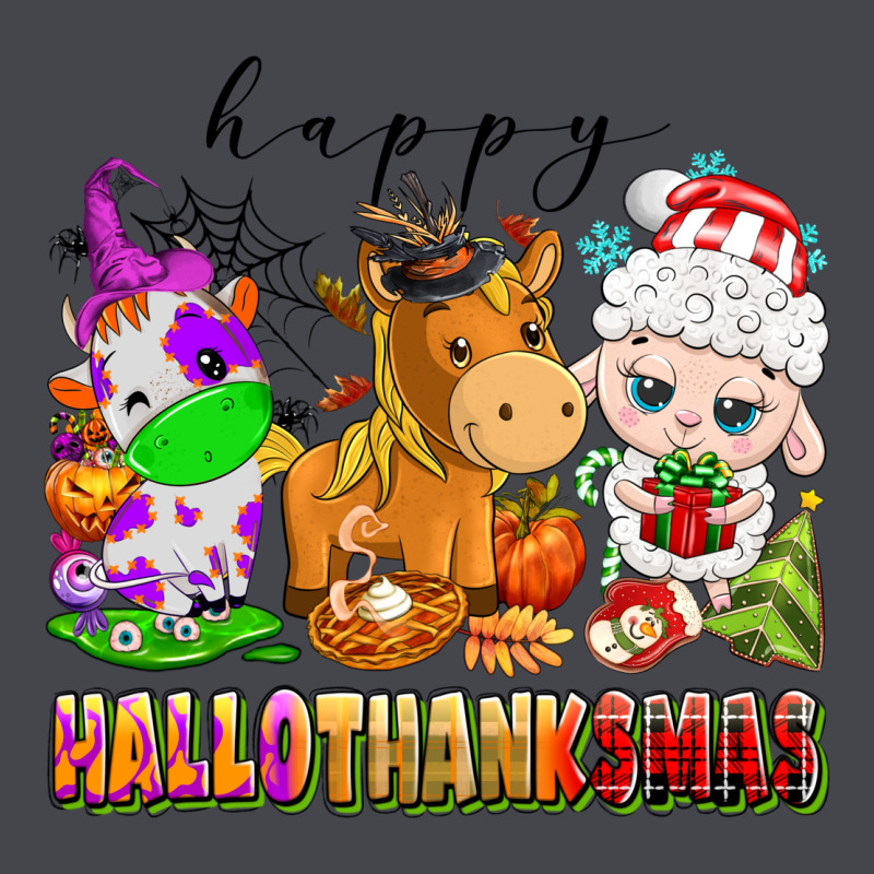 Happy Hallothanksmas Farm Animals Long Sleeve Tee by texasbilliewilder | Teevron