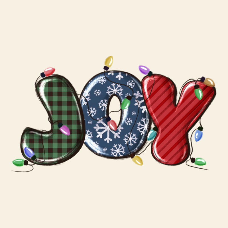 Joy Christmas Lights Vintage Tee by MaliasSmallBusiness | Teevron
