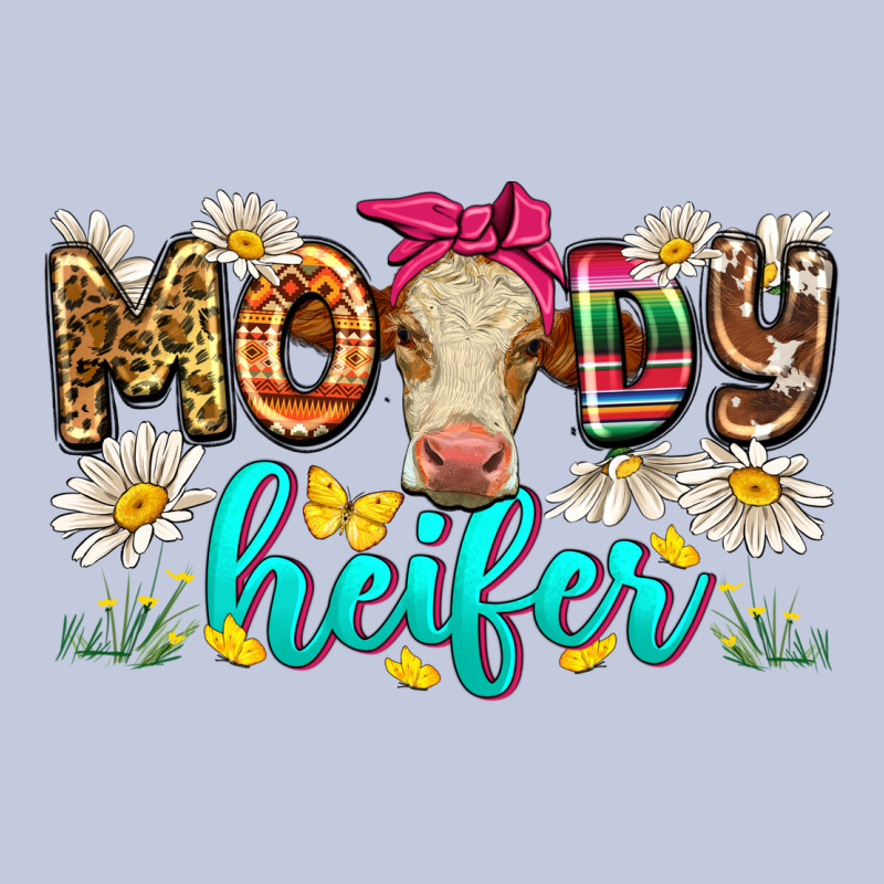 Moody Heifer Long Sleeve Tee by Zillion Design Studio | Teevron