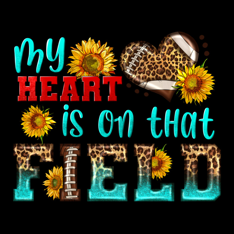 My Heart Is On That Field American Football Zipper Hoodie by HRA Design Shop | Teevron