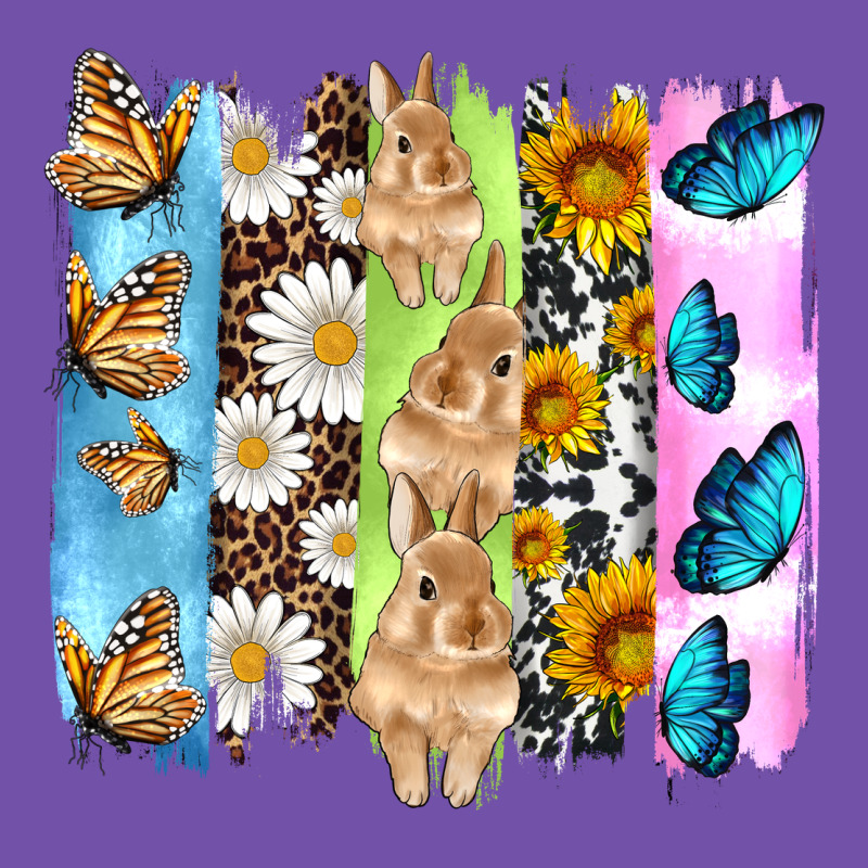 Easter Bunny Butterfly Daisy And Sunflower With Cowhide And  Leopard B Premium Sweatshirt by Artiststas | Teevron