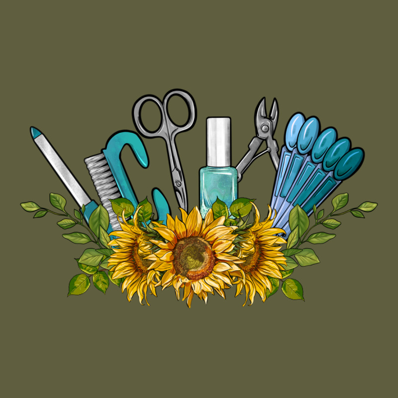 Nail Tools With Sunflower Vintage Tee by BarkalooDesign | Teevron