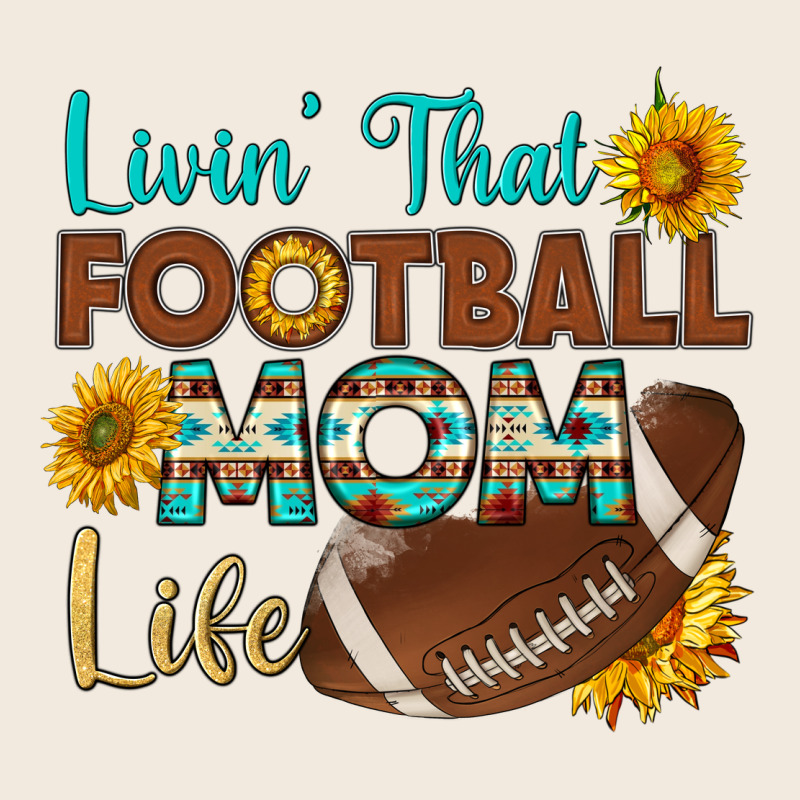 Livin' That Football Mom Life Zipper Hoodie by HRA Design Shop | Teevron