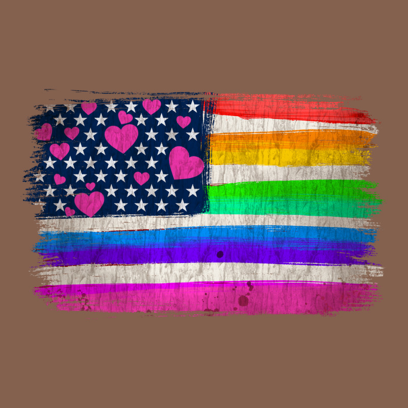American Flag And Lgbt Flag  Background Zipper Hoodie by HRA Design Shop | Teevron
