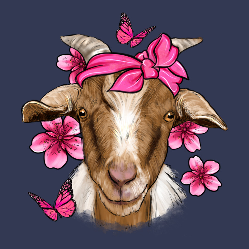 Pink Floral Bandana Goat Heavyweight Hoodie by Jasminsmagicworld | Teevron