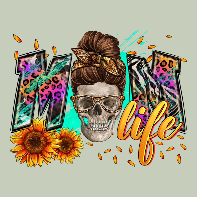 Mom Life With Skull Long Sleeve Tee by Zillion Design Studio | Teevron