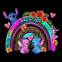 Stitch And Lilo Rainbow Ladies Tee | Teevron
