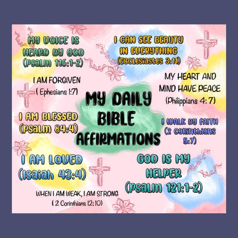 Daily Bible Affirmations Vintage Tee by MaliasSmallBusiness | Teevron
