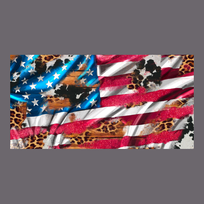 Usa Flag And Leopard With Wood License Plate Premium Sweatshirt by Artiststas | Teevron