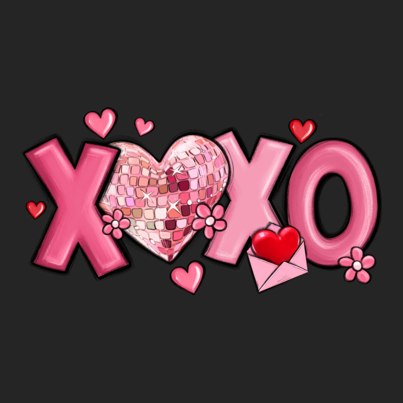 Xoxo Disco Heart Valentine's Day Premium Hoodie by MaliasSmallBusiness | Teevron