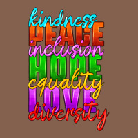 Kindness Peace Inclusion Hope Equality Love Diversity Zipper Hoodie | Teevron