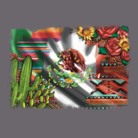 Mexico Flag Sunflowers Roses And Cactus With Serape Aztec And Leopard Premium Sweatshirt | Teevron