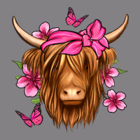 Floral Pink Bandana Longhaired Cow Heavyweight Hoodie | Teevron