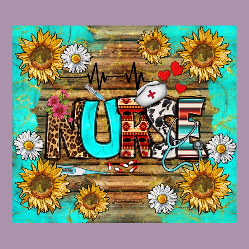 Sunflower And Daisy Nurse Tumbler Heavyweight Hoodie by BundleAndBundleShop | Teevron
