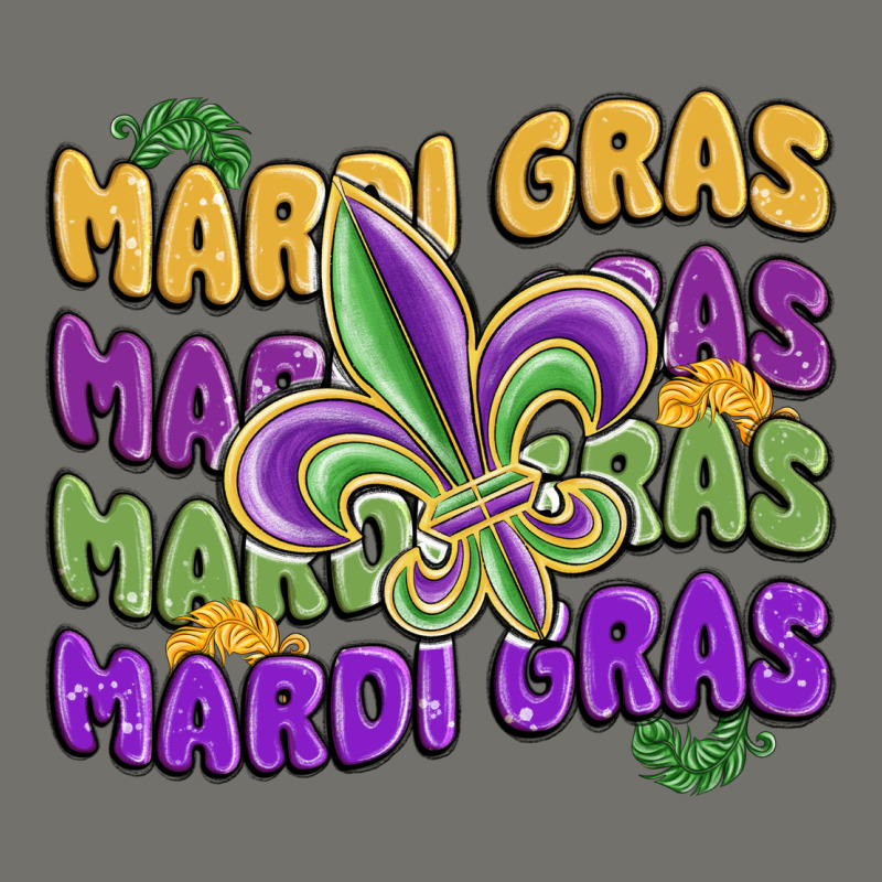 Mardi Gras With Fleur De Lis Premium Hoodie by MaliasSmallBusiness | Teevron
