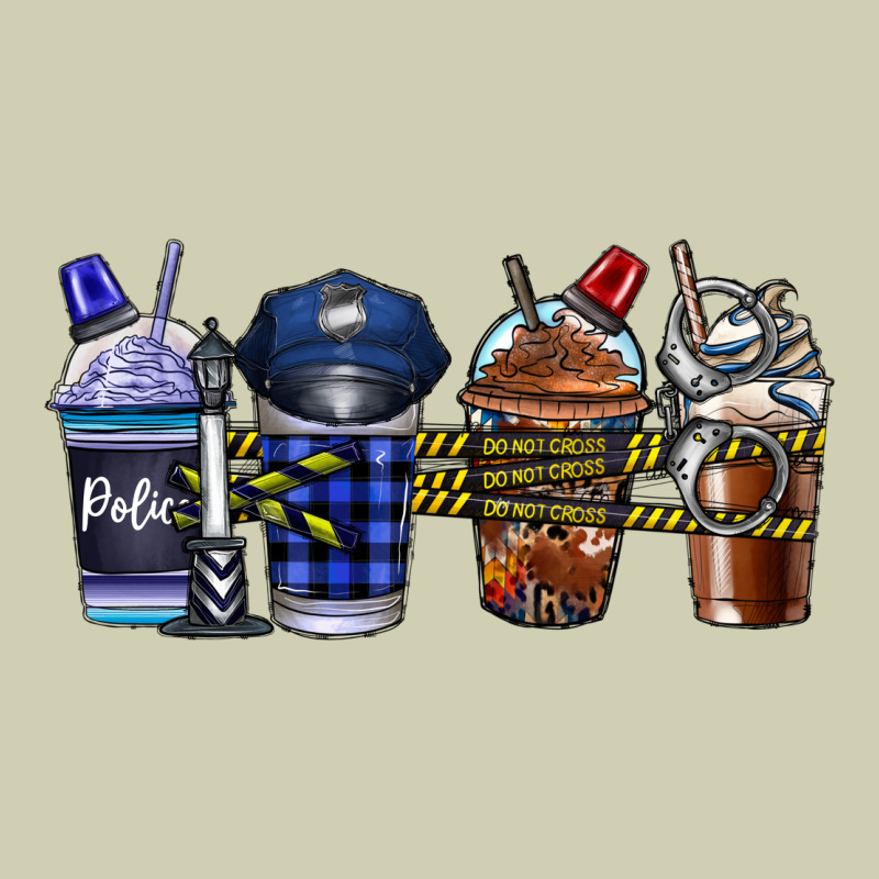 Police Coffee Heavy Core Tee by CowhideDigitalArt | Teevron