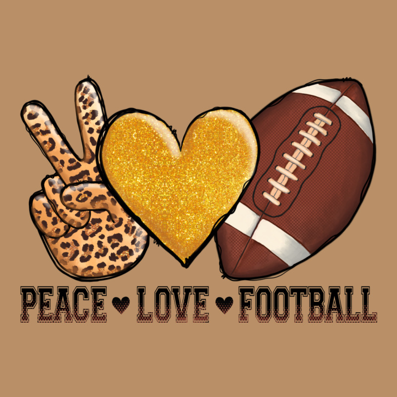 Peace Love Football Vintage Hoodie by AdoDesignShop | Teevron