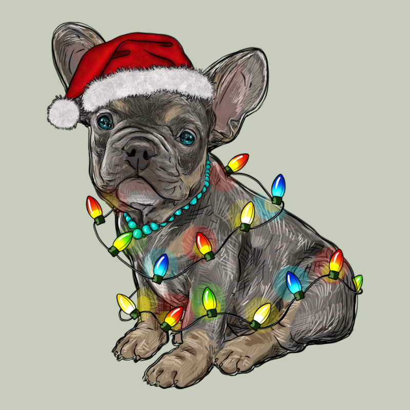 Christmas French Bulldog Long Sleeve Tee by RanaPortraitStore | Teevron