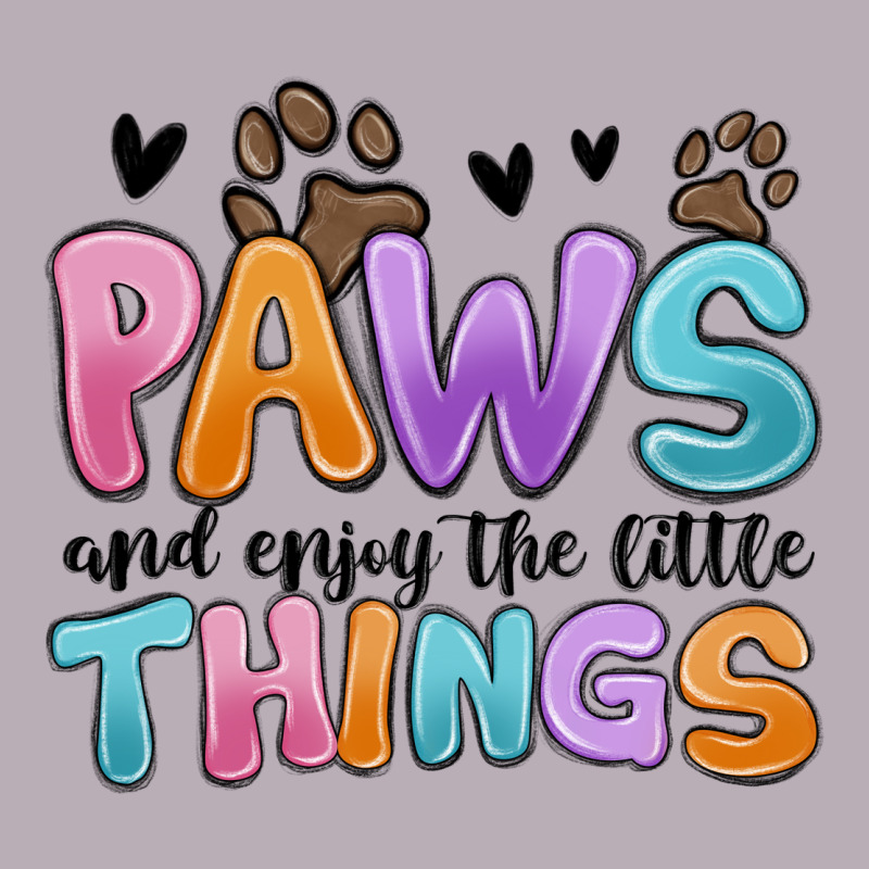 Paws And Enjoy The Little Things Vintage Tee by MaliasSmallBusiness | Teevron