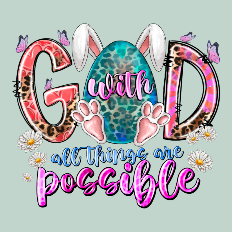 With God All Things Are Possible Zipper Hoodie by RacoonDesign | Teevron